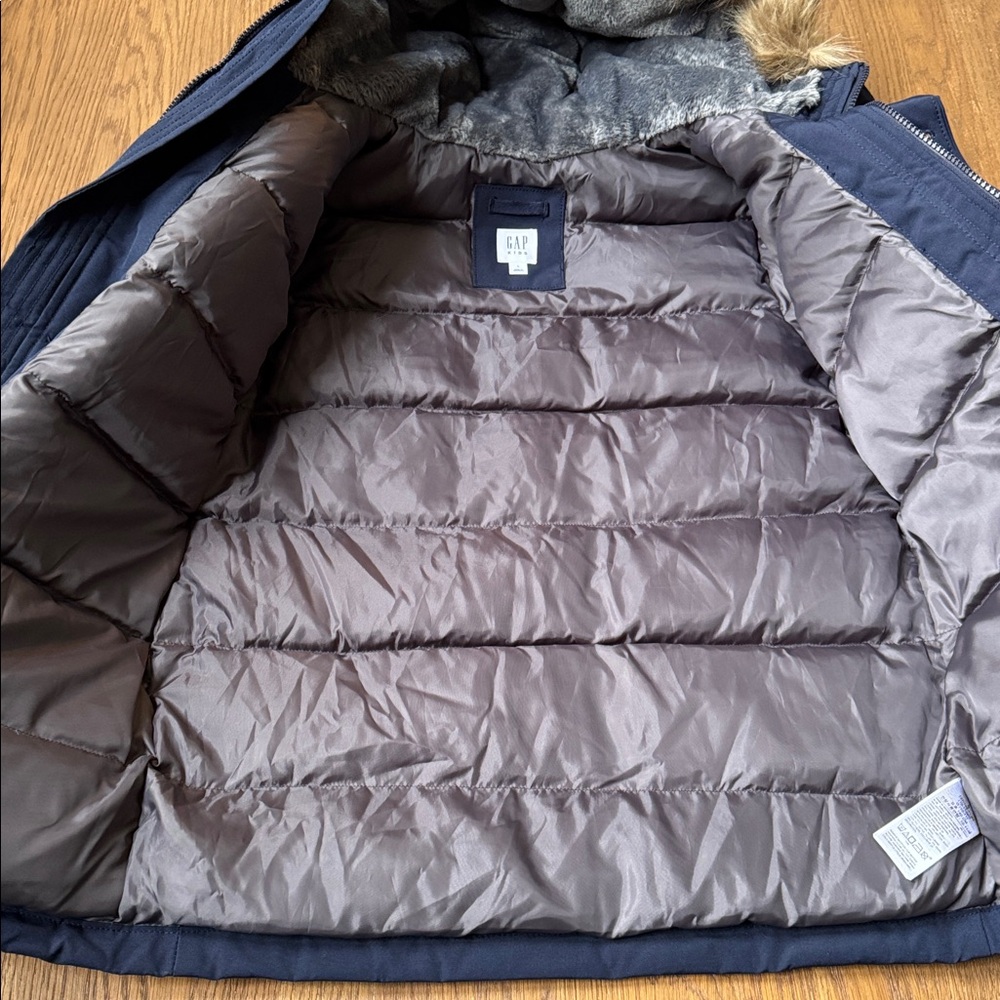 NWT Gap Kids Navy Snorkle Jacket Size L - Picture 5 of 8